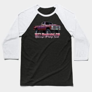 1977 Chevrolet C10 Bonanza Pickup Truck Baseball T-Shirt